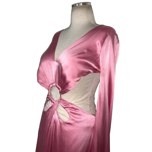 Cult Gaia Jasmin Gown in Shell Pink Small New Womens Long Maxi Dress - Picture 8 of 17